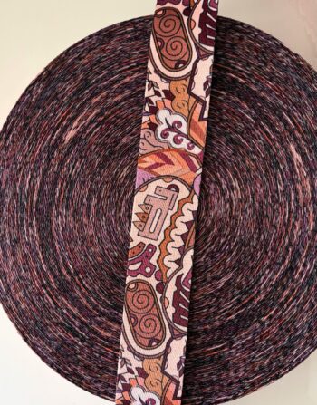 4 cm Desenli Polyester Çanta Kolonu