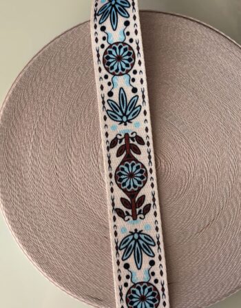 4 cm Desenli Polyester Çanta Kolonu