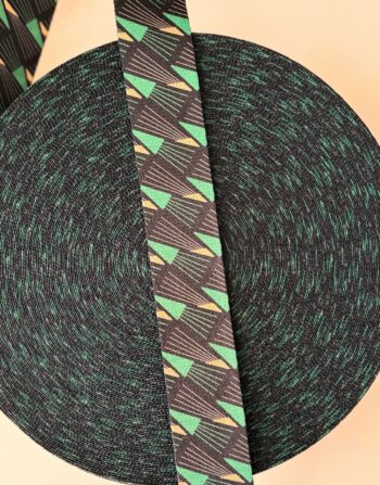 4 cm Desenli Polyester Çanta Kolonu