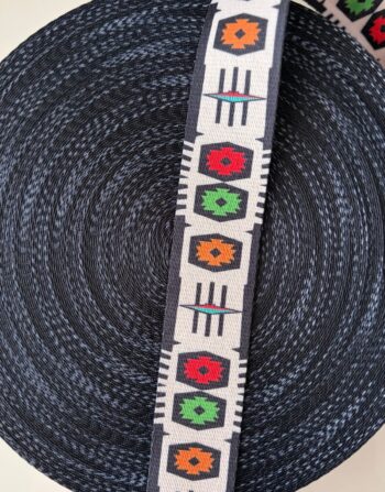 4 cm Desenli Polyester Çanta Kolonu