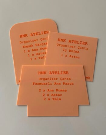 Kapaklı Organizer Dikiş Kalıbı Küçük